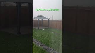 Hailstorm in Edmonton Alberta #habuild #lifeisbutadream #habuilder
