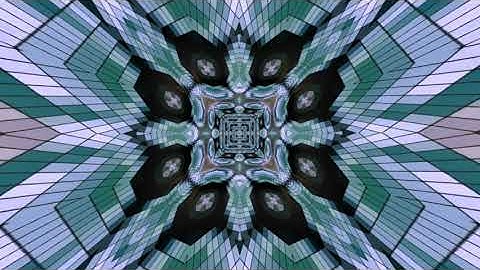 Free Background, Kaleidoscope, Geometry, Space, Futuristic, Fractal, Lights, Abstract Animation HD