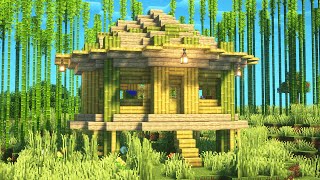 How to Build a Cozy Bamboo House | Minecraft Build Tutorial #7