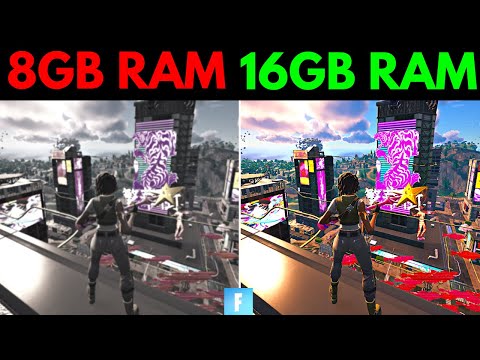 8GB RAM VS 16GB RAM Fortnite chapter 4 season 2