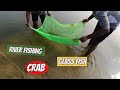 CATCHING FISH WITH BARE HANDS AND WITH NET IN RIVER [தமிழ்] / CRAB / TRANSPARENT FISH