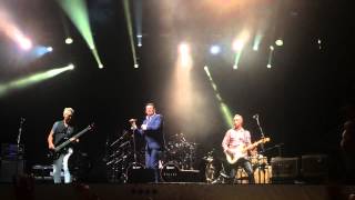 Spandau Ballet perform 'Gold' live at Newmarket Racecourse. August 14th 2015.