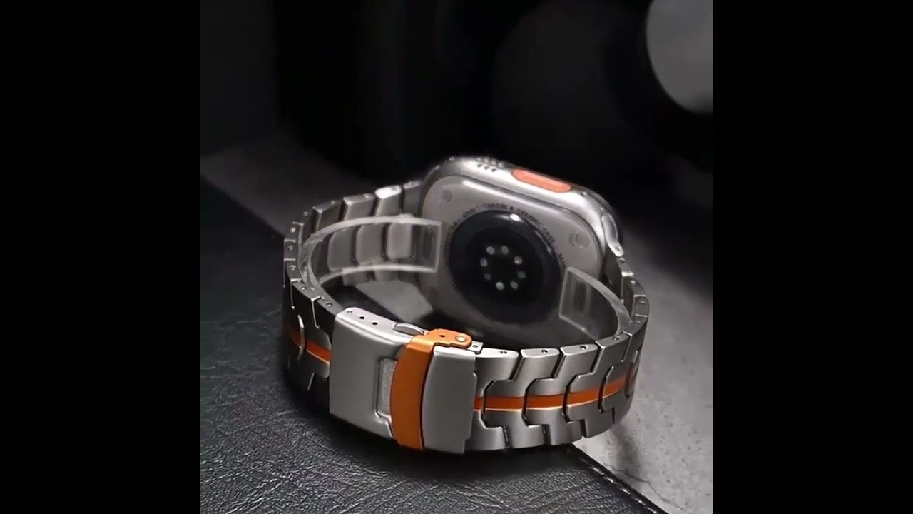 Ultra 2 Titanium Color Strap For Apple Watch 49mm 46mm 45mm 44mm