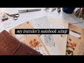 my traveler's notebook setup &middot; bullet journal, sketchbook &amp; journal