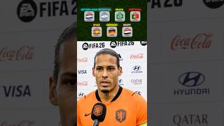 Van Dijk picked his favourite players from national teams 😱🔥 #efootball2023 #efootball2024