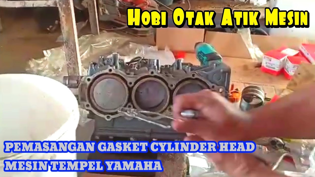 Cara Mudah Pasang Gasket & Cylinder Head Mesin Yamaha 85 | Yamaha ...