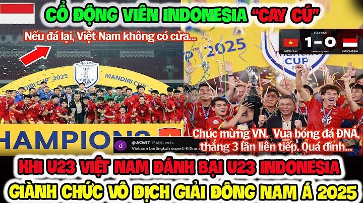 Indonesian fans are "ANGRY" when U23 Vietnam defeated U23 Indonesia to win the 2025 Southeast Asi...