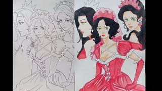 Pretty girl drawing tutorial#anime#girl