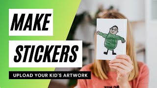 Make Stickers with your Kids Art - Using Cricut New Offset Feature