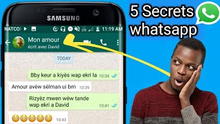 Men 5 sekrè ki kache nan whatsapp tout moun sipoze konnen