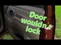 How to fix locking lever on 98 GMC Sierra