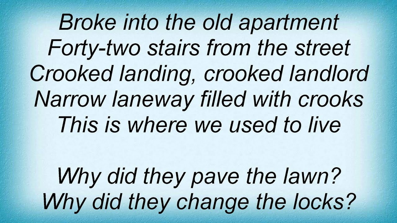 Barenaked Ladies The Old Apartment Lyrics_1 YouTube