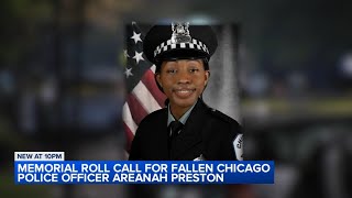 Memorial roll call, dedication held for CPD Officer Aréanah Preston 1 year after her murder