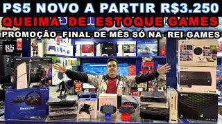 PS5 NOVO A PARTIR R$3.250 QUEIMA DE ESTOQUE na PROMOÇÃO DE FINAL DE MÊS da REI GAMES SANTA IFIGÊNIA