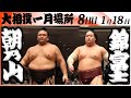 大相撲　朝乃山ー錦富士＜令和８年一月場所・８日目＞SUMO