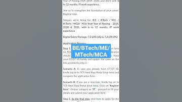 TCS Off Campus Drive 2022 | TCS Smart Hiring 2022 || #shorts #tcs #tcsofferletter #jobseeker #viral