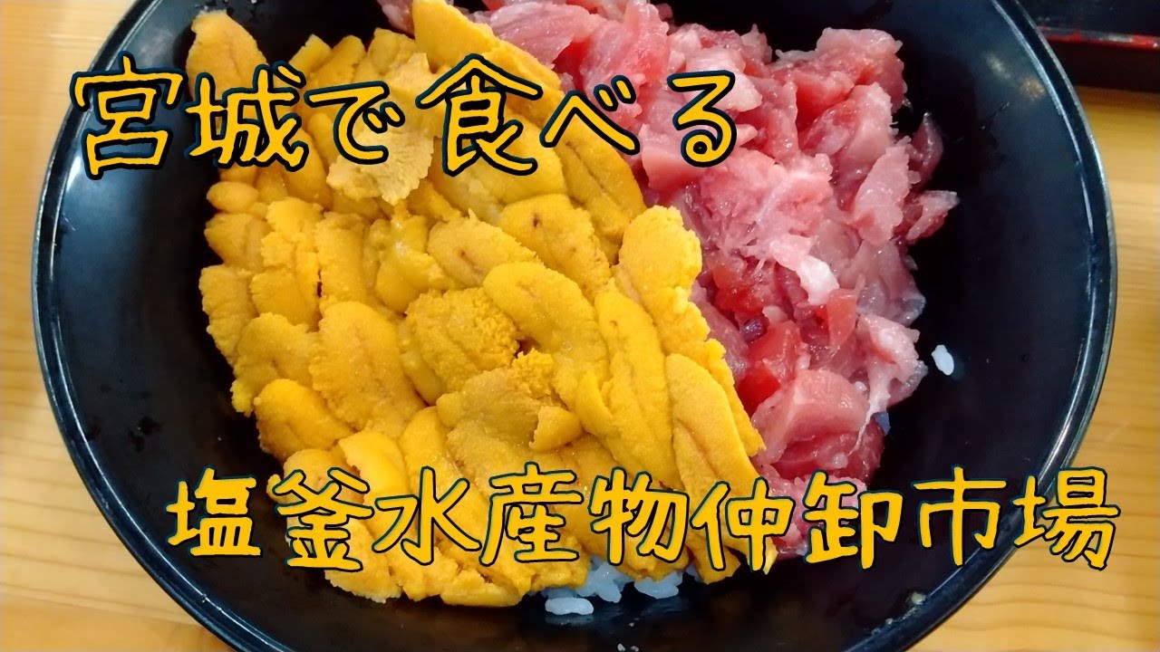 【宮城で食べる】【塩釜水産物仲卸市場】【海鮮丼】マイ海鮮丼をつくって食べる