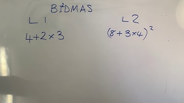 Functional skills maths Bidmas Level 1, Level 2