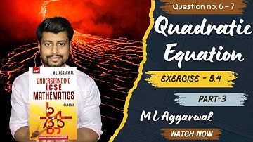 Master Quadratic Equations Fast! 🔥 | Class 10 Ch 5 Ex 5.4 | Solution Part 3 | ML Aggarwal | ICSE