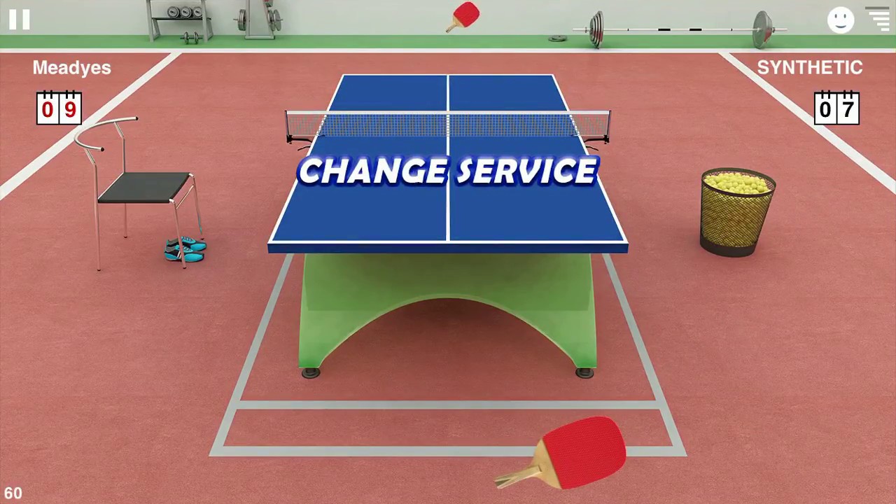 Defeated SYNTHETIC 118 Virtual Table Tennis online YouTube