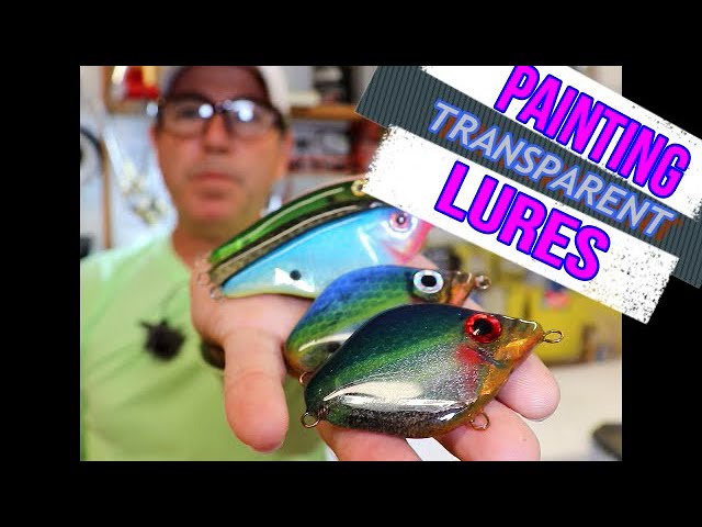 Painting lures, transparent lures with transparent paint 