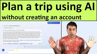 how to plan a trip using ai - bing ai