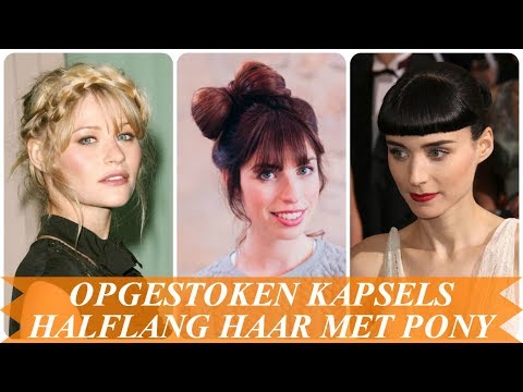 Nieuw Opgestoken kapsels halflang haar met pony 2018 - YouTube TM-52