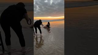 Beach Maternity Photoshoot at Sunset