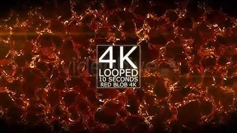 Abstract Red Blob 4K Loop