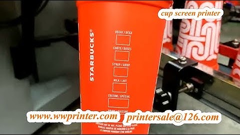 Full  Servo Screen Printer for Coffee Cup printing CNC04