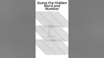 Guess the Hidden Word and Number | ILLUSION TEST