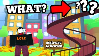 i SPENT 9 HOURS climbing SECRET STAIRS in Pet Sim 99 and got...
