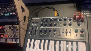 Arturia Microbrute + Korg Volca Drum Techno Jam #1