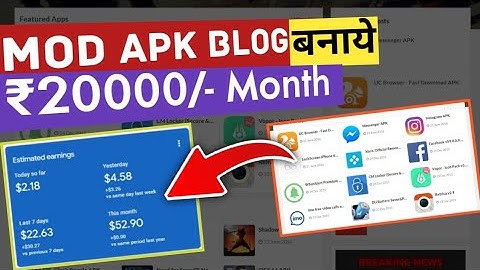 Apk BLOG Blogger | Apk Website Kaise banaye | How to CREATE Mod Apk Website in Blogger 2024