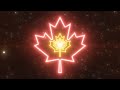 Maple Leaf Fall Autumn Thanksgiving Season Neon Light Tunnel Canada 4K Background VJ Video Effect