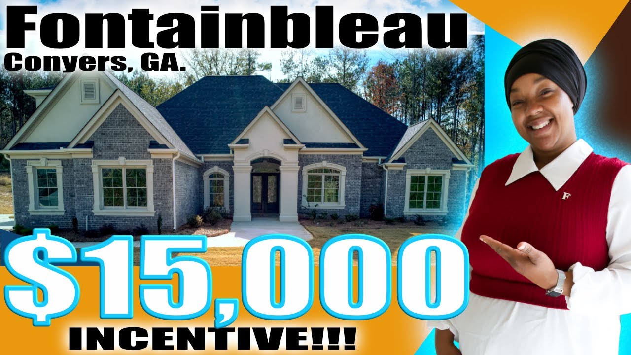 New Construction Home Conyers, GA Brick Ranch 3 Car Garage