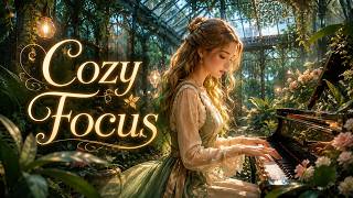 Rainy Greenhouse Piano 🌿 Deep Focus &amp; Relaxation | 3 Hours