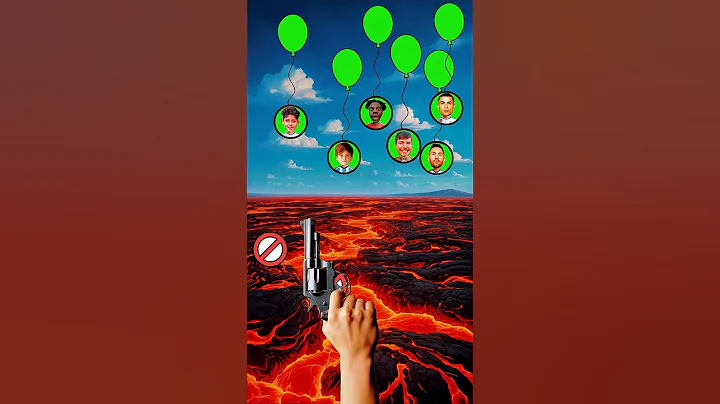 Balloon Race Battle! Messi vs Ronaldo – Who Will Pop First? #ronaldo # football  #massi #shortvedio