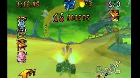 Crash Nitro Kart PS2 Gameplay Thunder Struck