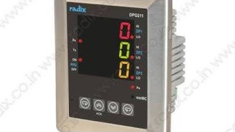 RADIX DPG211 DUAL / TRIPLE DP INDICATOR ALARM SETTING