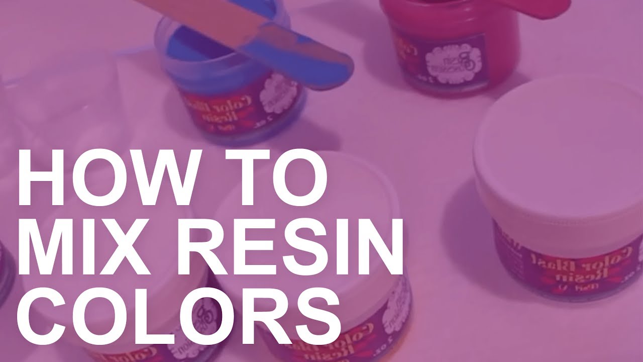 How to Mix Resin Colors 