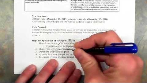 Module 9.1: New Revenue Recognition Standard, Part 1