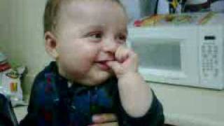 Daddy tickling Benjamin