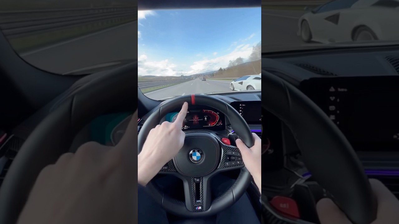 POV BMW M3 Competition Road Drive