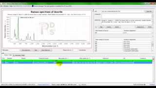 How to search for a specific Raman peak using RDSS application