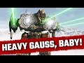 Uncontested Heavy Gauss Fafnir  - Mechwarrior Online Live Stream Highlight