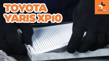 How to change pollen filter on TOYOTA YARIS XP10 TUTORIAL | AUTODOC