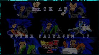 Pack AF Parte 2: Los Super Saiyajin 15 (Goku, Vegeta, Gohan, Gogeta, Vegetto, Gogetto y Vegotta)