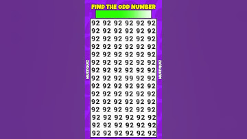 Find The Odd One Out-Numbers Edition (Best Quiz Video)#quizviral #dailyquiz #funquiz #quizzgame