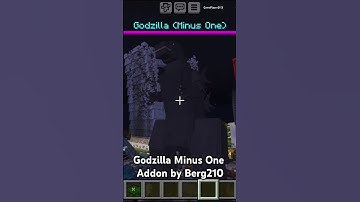 Godzilla Vs Nuke @berg210 #minecraft #addon #godzillaminusone